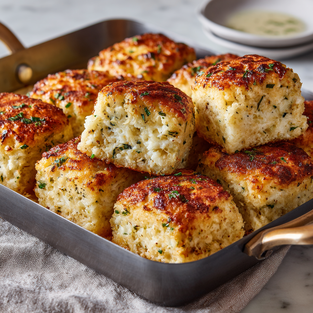 casserole cubes in a baking pan